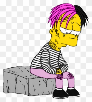 #lil Peep ##bart - Lil Peep Bart Simpson Clipart
