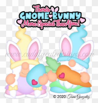 Gnome Bunny More Special - Cartoon Clipart