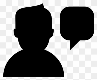 Silhouette Person Computer Icons - Silhouette Person Talking Png Clipart