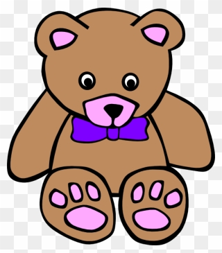 Teddy 10 Clip Art - Drawing Of A Brown Teddy Bear - Png Download