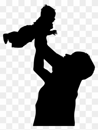 Dad And Son Silhouette Clipart