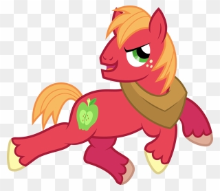 Pony Applejack Big Mcintosh Mammal Fictional Character - Mlp Big Mac Running Clipart