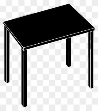 Black Table Clipart - Png Download