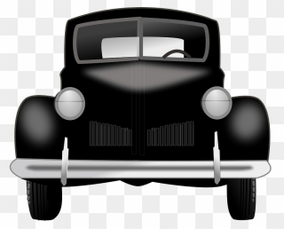 Classic Car 3 Clipart - Old Car Front View Clipart - Png Download