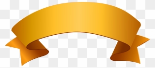 Banner Orange Ribbon Clip Art - Orange Ribbon Banner Png Transparent Png