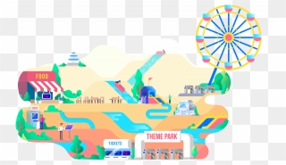 Amusement Park Png Free Download - Graphic Design Clipart
