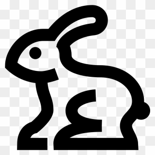 Easter Rabbit Icon - Icon Pscoa Clipart