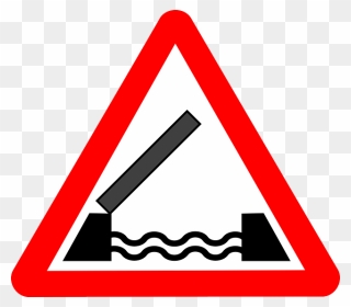 Sign, Signs, Transportation, Drawbridge, Road, Draw - Draw Bridge Ahead Sign Clipart