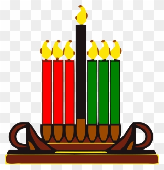 Transparent Kwanzaa Birthday Candle Candle Holder Event - Kwanzaa Clip Art Free - Png Download