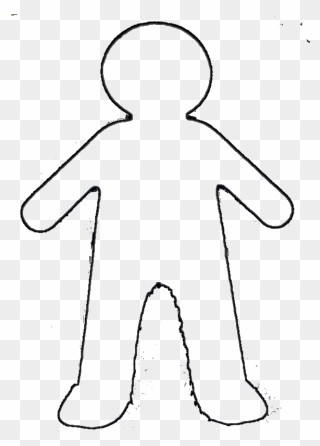 Human Body Outline Printable - Outline Cartoon Body Boy Clipart