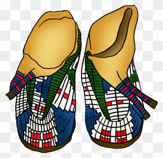 Native American Clipart Woodland Indians - Native American Moccasins Clipart - Png Download