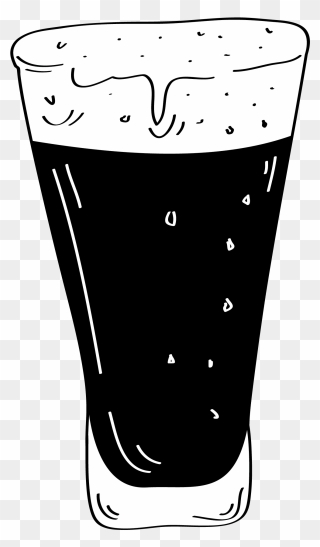 Transparent Skydiving Clipart - Cartoon Pint Of Guinness - Png Download