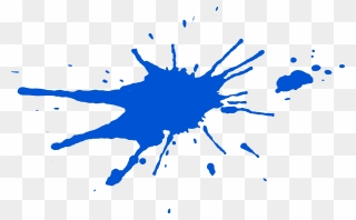 10 Blue Paint Splatters - Blue Paint Splatter Png Clipart