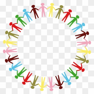 Community Clipart Unity, Community Unity Transparent - Cartoon Circle Of People - Png Download