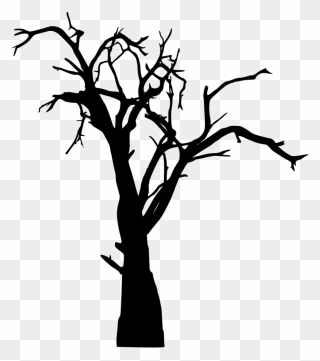 Spooky Tree Png File - Transparent Spooky Tree Silhouette Clipart