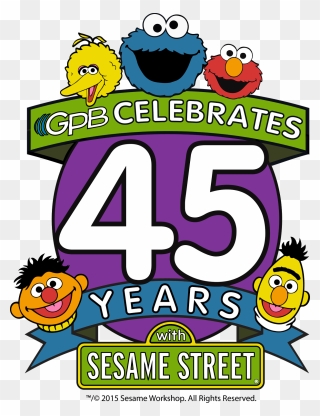 Gpb Celebrates 45 Years Of Sesame Street Clipart