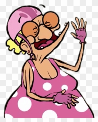 Mustang Mama In Bathing Costume - Cartoon Clipart