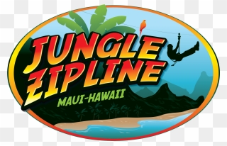 Jungle Zipline Maui - Graphic Design Clipart