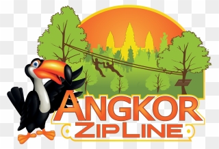 Angkor Zipline Logo Clipart