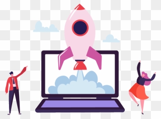 Connect With Us To Book A Demo - Rocket Launch Clipart