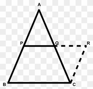 In Triangle Abc, D And E Are Midpoints Of Ab And Ac - Mid Point Theorem Triangle Clipart