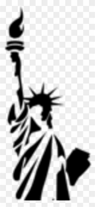 Small Statue Of Liberty Drawing Clipart