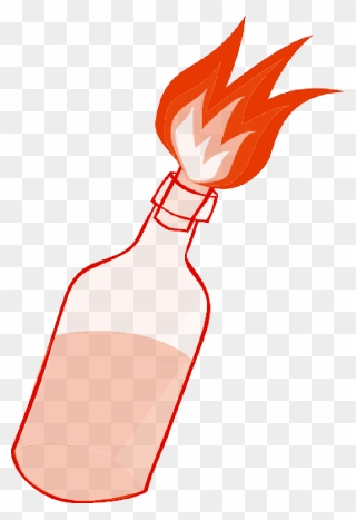 Fire, Bottle, Bomb, Molotov, Riot, Petrol, Petrol Bomb Clipart