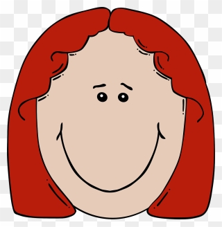 Red Head Clipart - Png Download