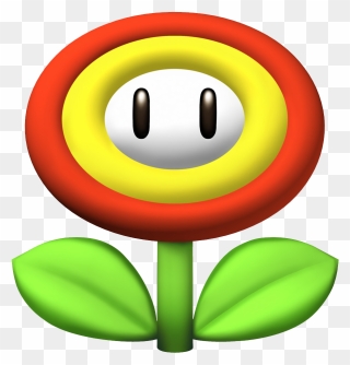 Super Mario Fire Flower Clipart