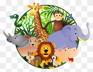 Playground Clipart Tunnel Playground - Cartoon Safari Animals Png Transparent Png