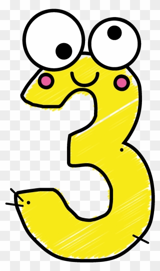 Number Three - First Grade Clipart