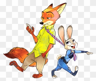 Nick And Judy - Judy And Nick Zootopia Clipart