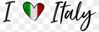 I Heart Italy - Heart Clipart