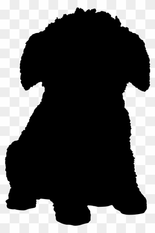 Puppy Dog Silhouette Font Snout - Silhouette Poodle Png Clipart