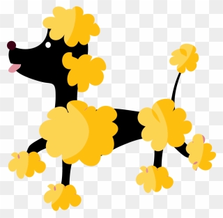 Toy Poodle Puppy Clip Art - Clipart Poodle Cartoon Transparent - Png Download