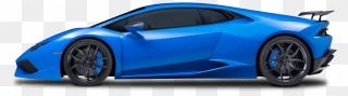 Transparent Black Lamborghini Png - Side View Car Png Transparent Background Clipart