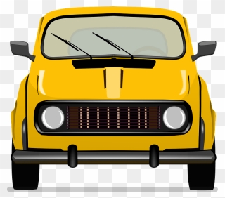 Renault 4 Clipart - Car Vector Front Png Transparent Png