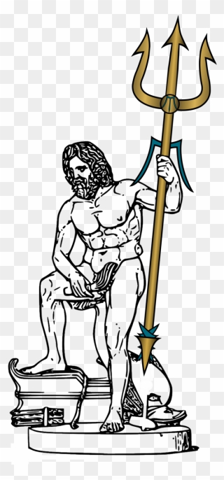 Greek God Drawing Poseidon Clipart