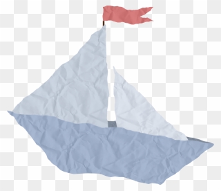 Paper Ship Crumpled Paper Clipart