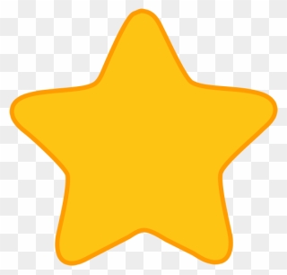 Transparent Star Rounded Edges Clipart