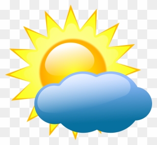 Weather Symbols - Transparent Partly Cloudy Clipart - Png Download