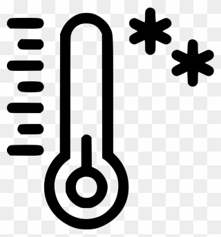 Temperature Thermometer Reading Snow Cold Weather Measurement - Icon Thermometer Png Clipart
