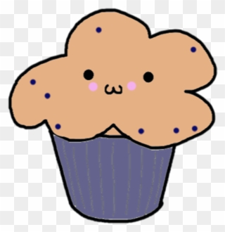 Muffin With Smiley Face Clipart
