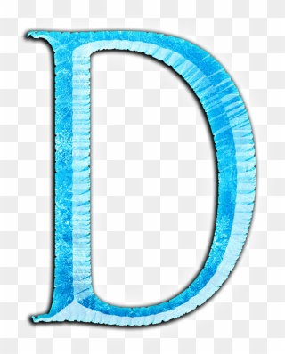 Png Alphabet Frozen D Letter - Letra D Frozen Png Clipart