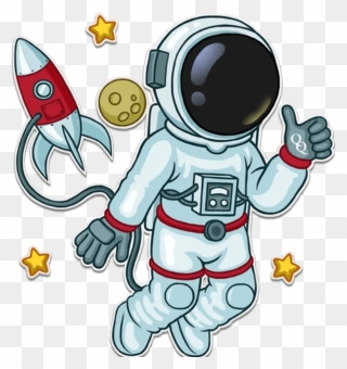 #astronaut #space - Cartoon Clipart
