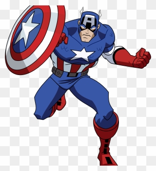 Captain America Iron Man - Captain America Avengers Cartoon Clipart