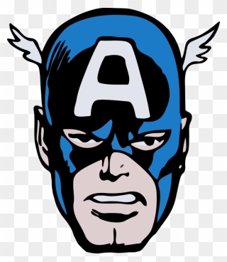 Captain America Clipart Face - Capitan America Face Png Transparent Png