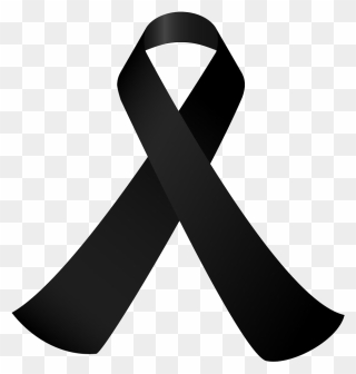 11 September Attacks Black Ribbon Awareness Ribbon - Ribbon Death Clipart