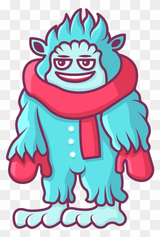 Yeti Clipart - Yeti Colouring Pages - Png Download