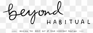 Beyond Habitual - Calligraphy Clipart